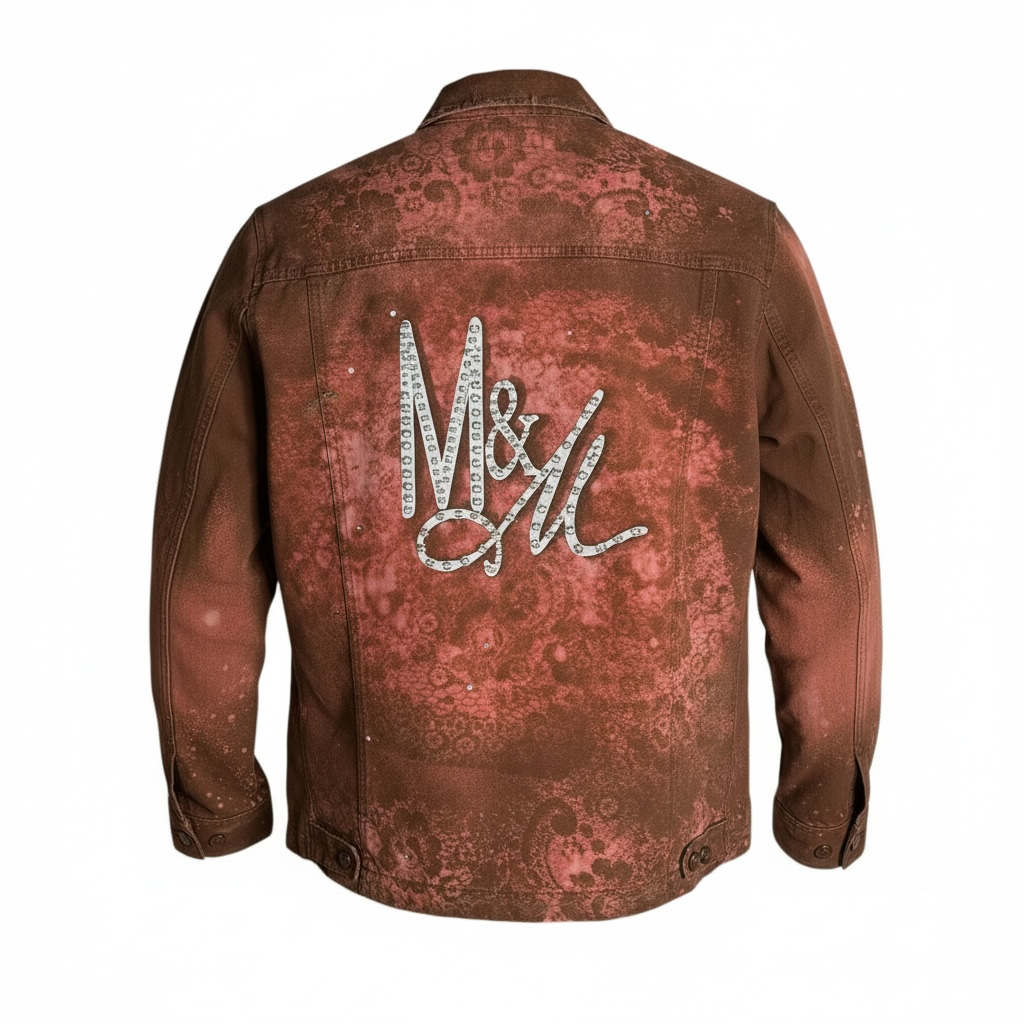 Give Me My Roses – Custom Dust Rose Denim Shirt(Pre-Order Only)