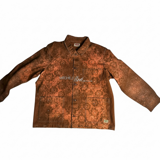 Give Me My Roses – Custom Dust Rose Denim Shirt(Pre-Order Only)