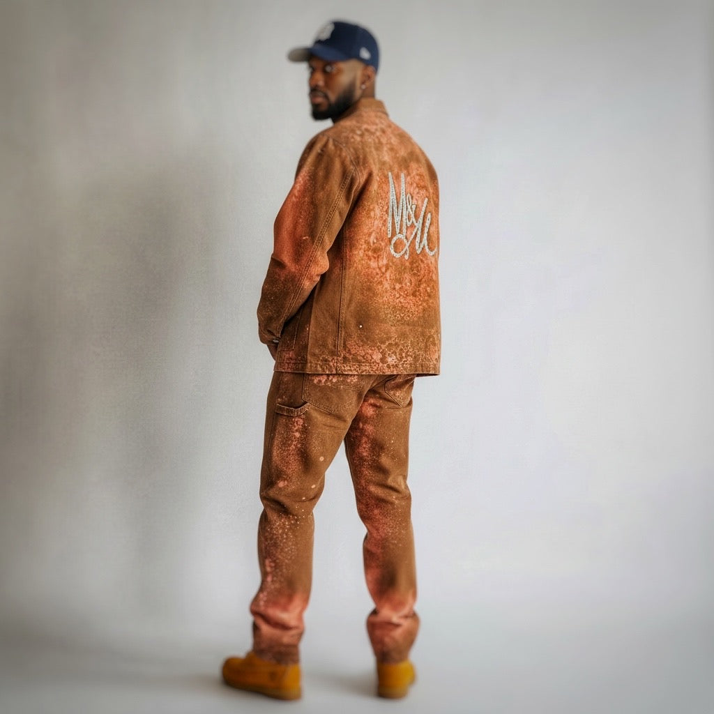 Give Me My Roses – Custom Dust Rose Denim Shirt(Pre-Order Only)