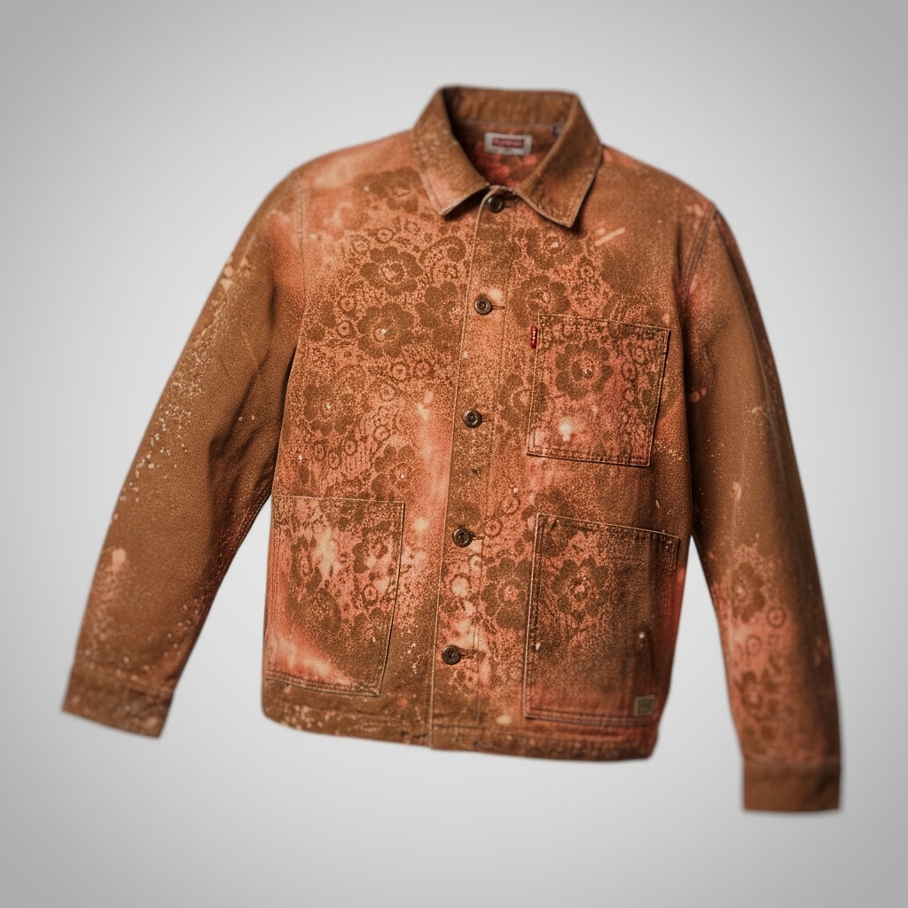 Give Me My Roses – Custom Dust Rose Denim Shirt(Pre-Order Only)