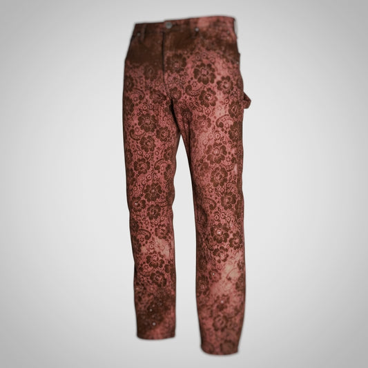 Give Me My Roses – Custom Rose Dust Denim Pants(Pre-Order Only)