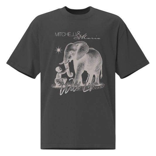 Mitchell&Maria Wild Life Oversized faded t-shirt