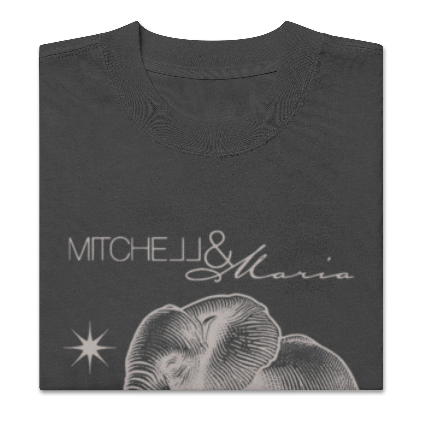 Mitchell&Maria Wild Life Oversized faded t-shirt