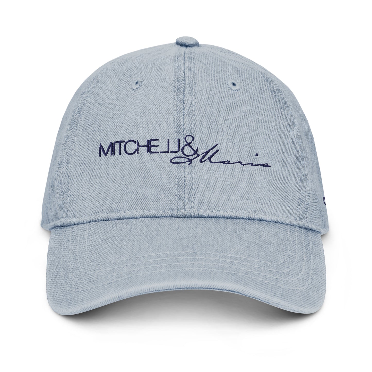 Embroidered Mitchell&Maria Denim Hat