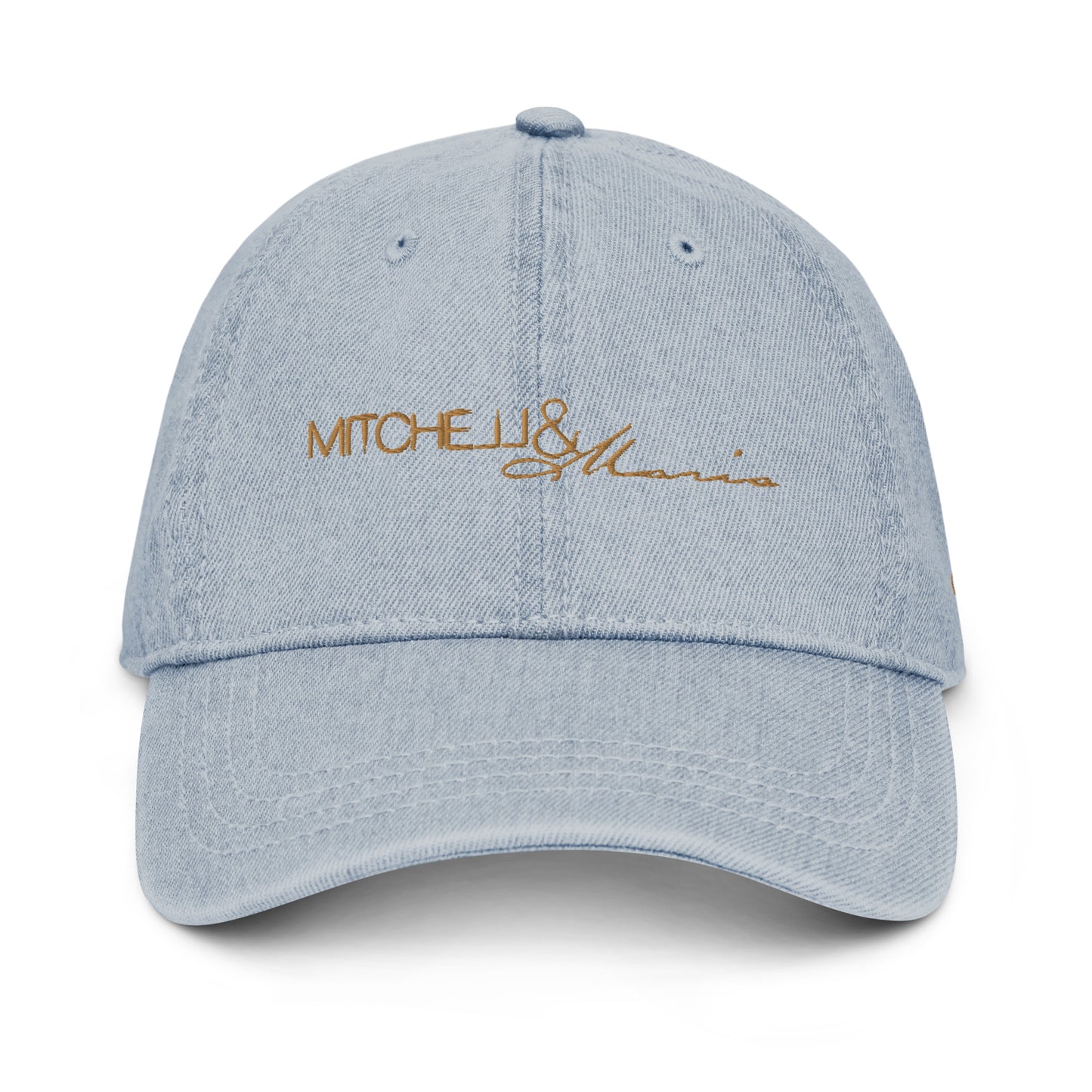 Embroidered Mitchell&Maria Denim Hat