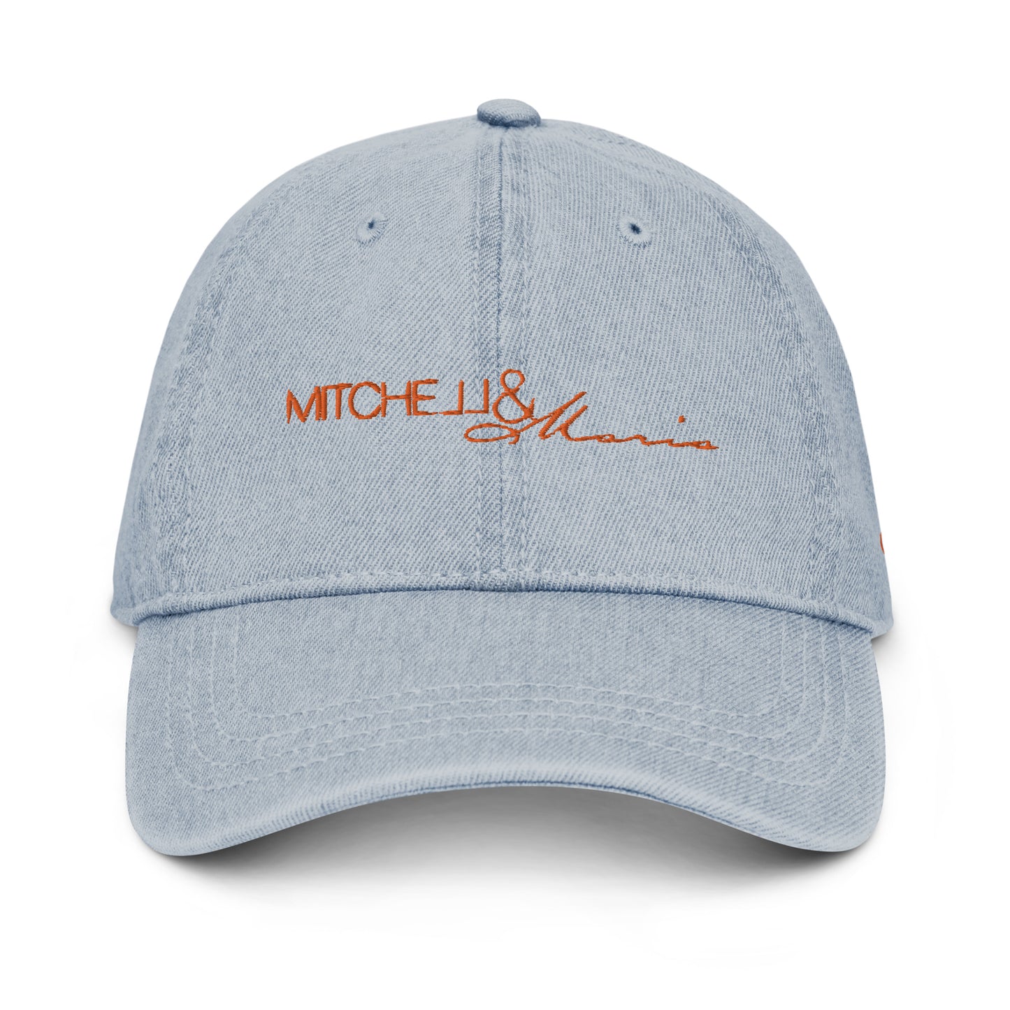 Embroidered Mitchell&Maria Denim Hat