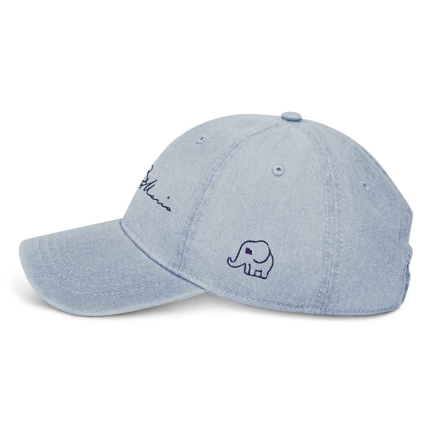 Embroidered Mitchell&Maria Denim Hat