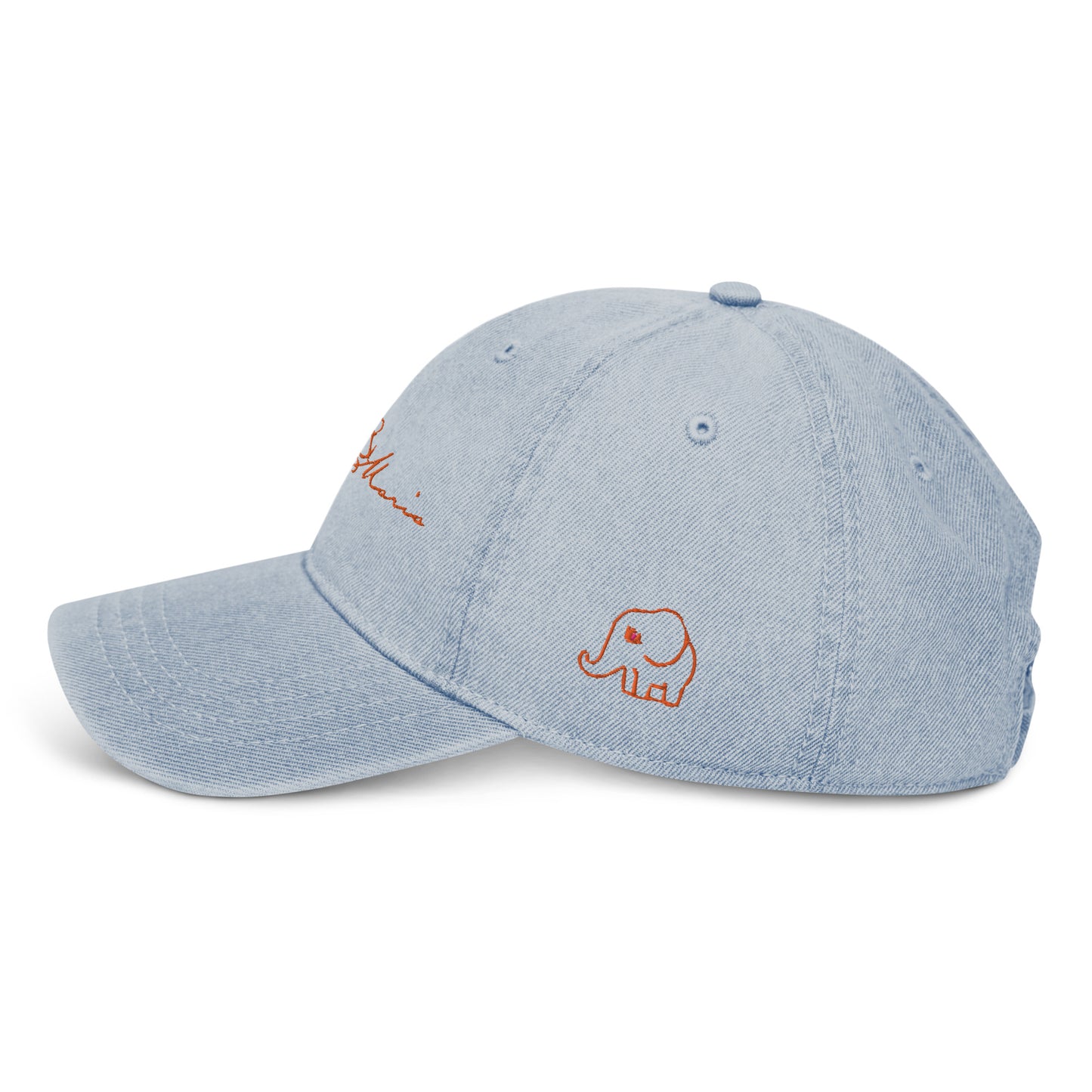 Embroidered Mitchell&Maria Denim Hat