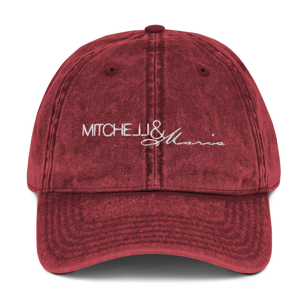 Embroidered Mitchell&Maria Vintage Cotton Twill Cap